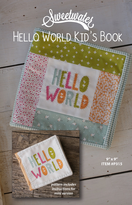 Hello World Kid's Book Pattern