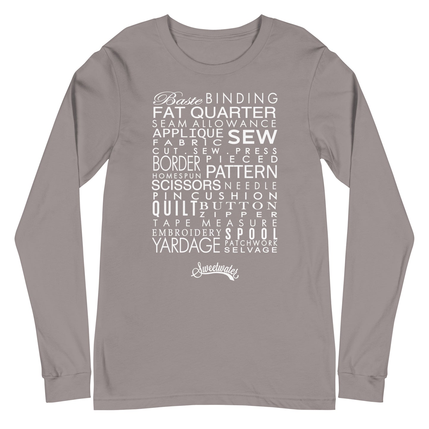 Sewing Words Long Sleeve Tee